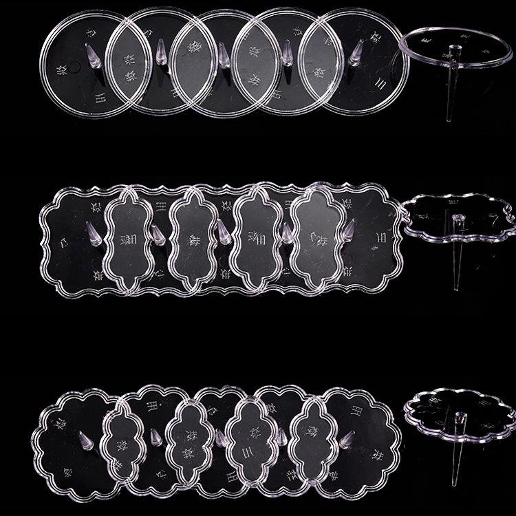 Clear Plastic Figurine Holder for Cake Decorations, Birthday Scene Accessories