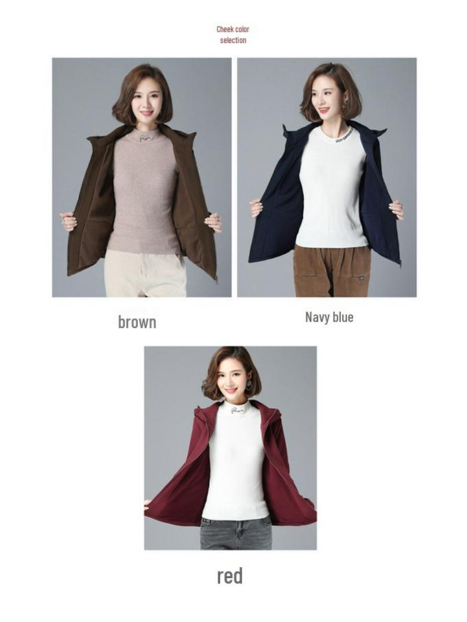 Women's Winter Fleece-Lined Cotton Coat – Mother's Style, Thickened Outerwear for Middle-Aged and Elderly, New Autumn/Winter Down Cotton Jacket