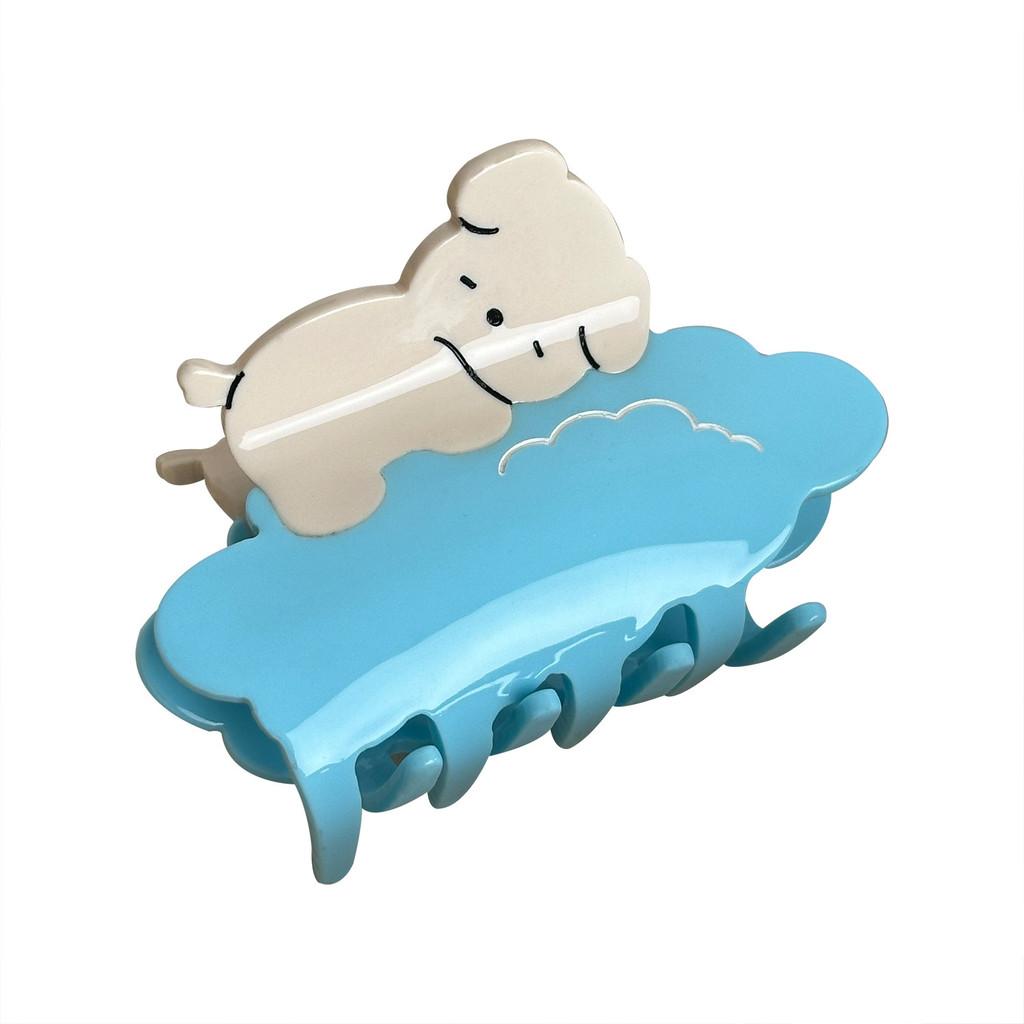 And Cute Charming Dog Design Cloud Hair Claw Clip For Women In Stylish Acetate