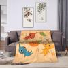 Little Pikmin Plush Blanket Students Game Flannel Throw Blanket For Couch Chair Sofa Bed Soft Warm Custom Quality Bedspread Gift