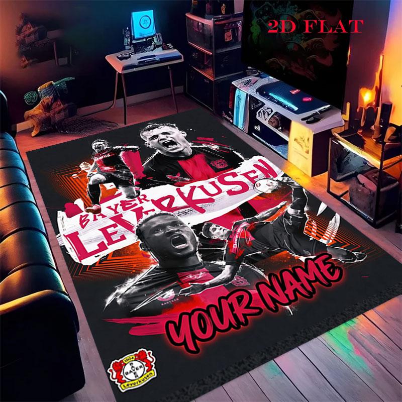 Custom Bayer Leverkusen Carpet Rug for Living Room Bedroom Home Sofa Decoration,Kids play Nonslip Floor Mat