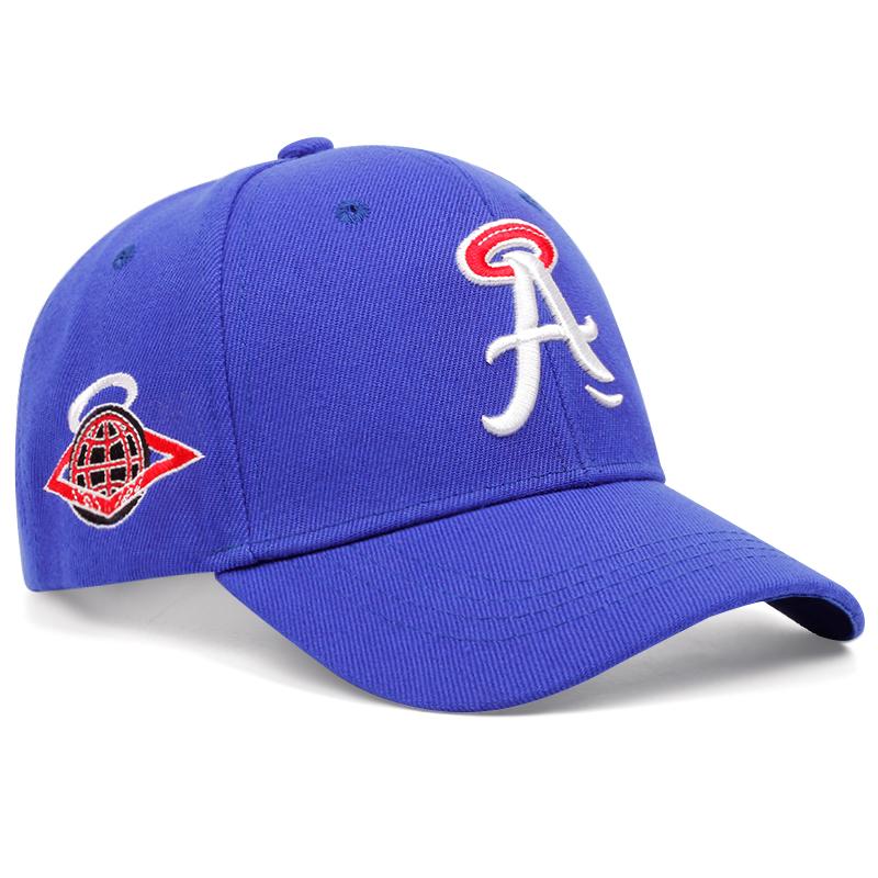 

Бейсболка с вышивкой буквы А сбоку, регулируемая летняя шляпа от солнца, уличная танцевальная хип-хоп кепка, повседневная кепка унисекс для занятий спортом на открытом воздухе синий