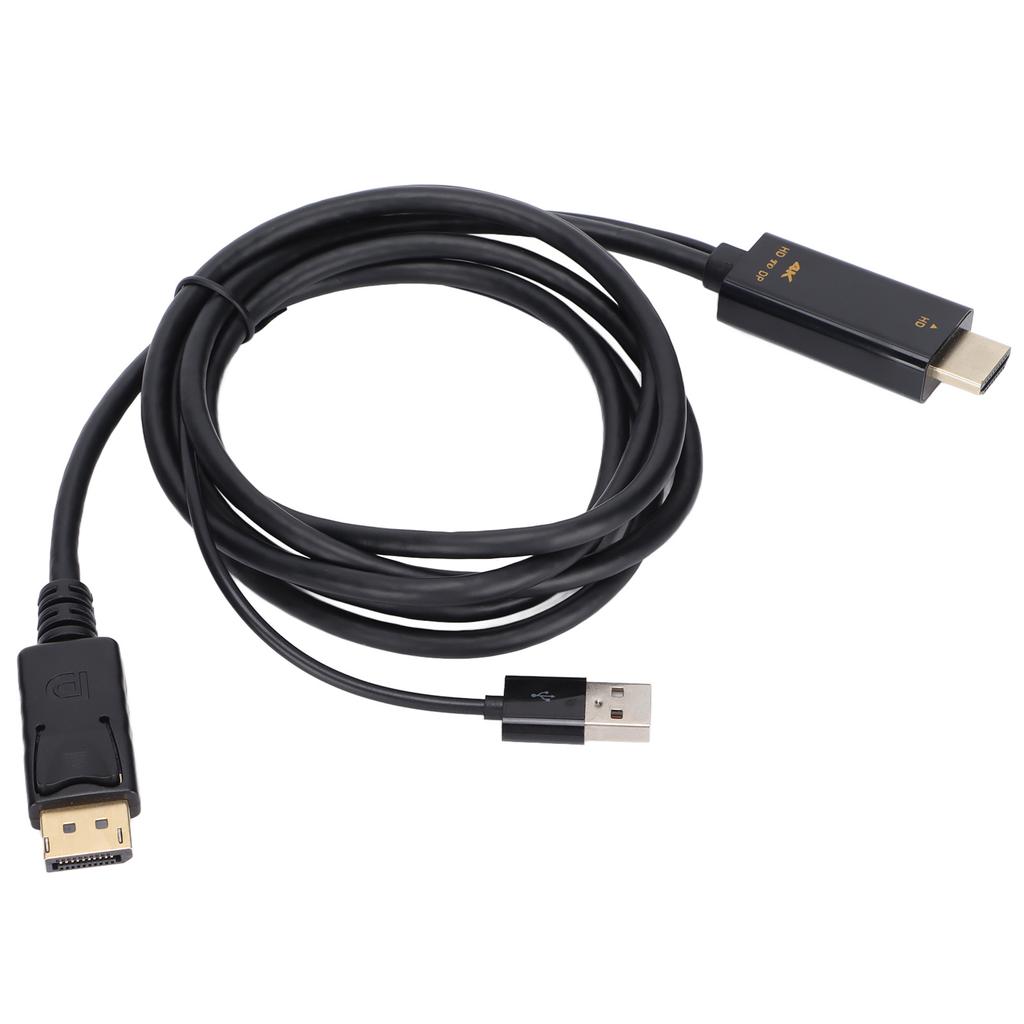Cablu convertizor interfață multimedia HD la Displayport 4K cablu adaptor prelungitor masculin la femel pentru
