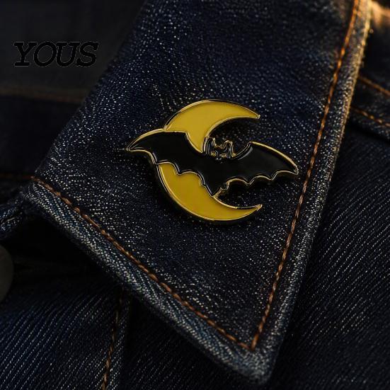 Unique Holiday Gifts for Friends Halloween Enamel Brooch Pin, Cartoon Ghost Witch Hat Black Cat Lapel Pins Spider Decorative Badge Jackets Backpacks