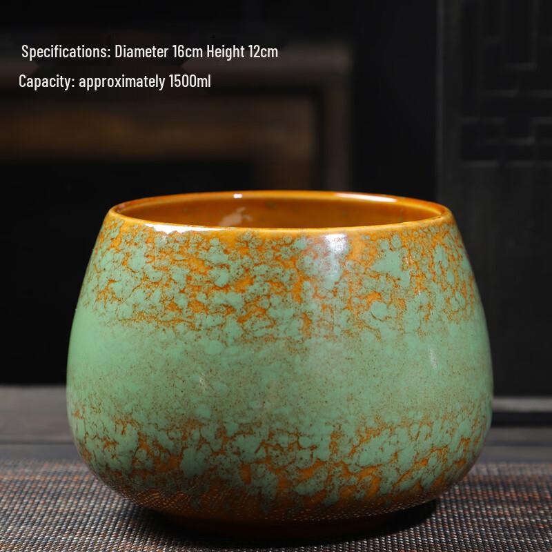 Ceramic Teacup with Tea Waste Caddy