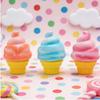 NOU Con de Înghețată Colorat Nee-Doh Nice Cream Cone Reliever Senzorial pentru Stres Jucărie Fidget pentru Anxietate Concentrare Adulți și Copii Jucărie Cadou
