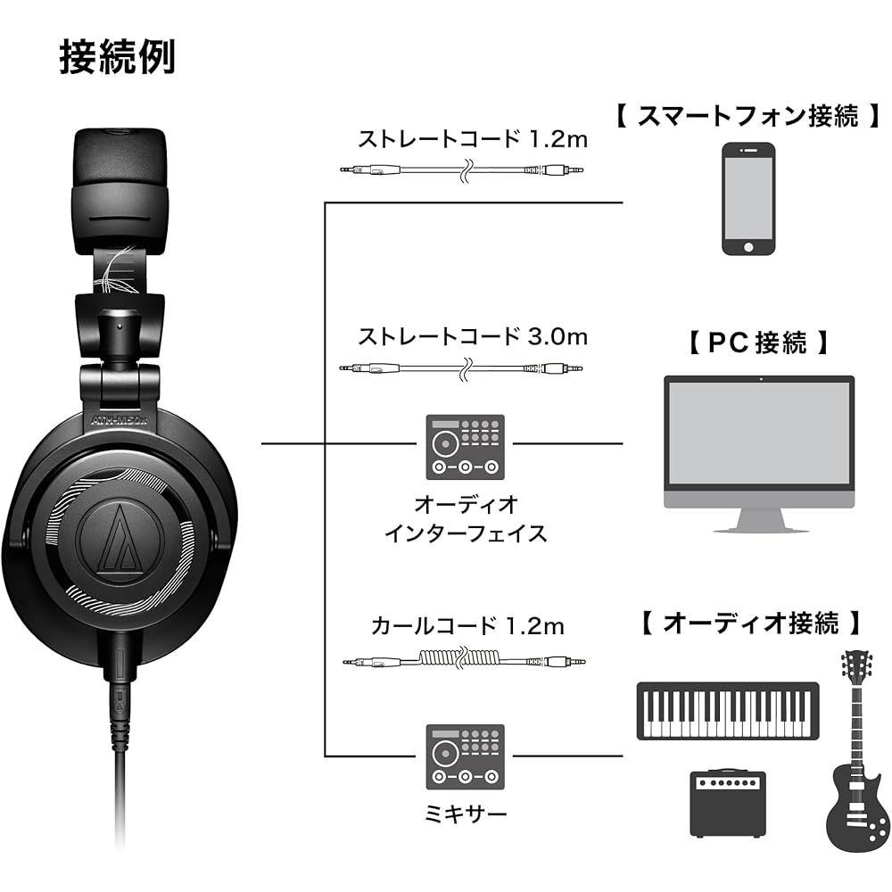 Audio-Technica Monitor Headphones Wired Matte Black 2025 Limited Color ATH-M50x ENSO/Studio Recor...
