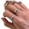 Retro Smiley Face Open Ring: Niche Design for Women, Index/Pinky Fit