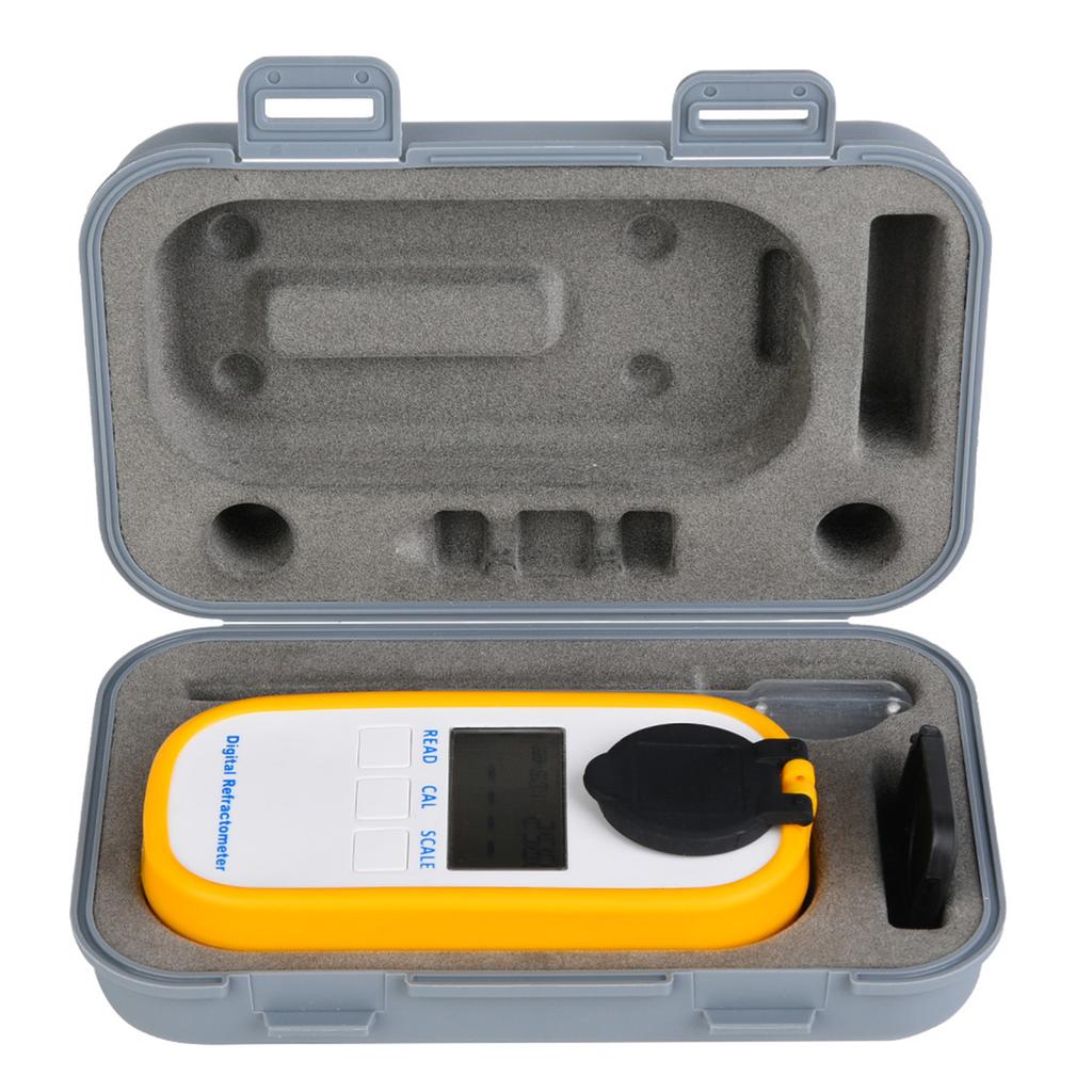 LCD Digital Brix Refractometer Food Sugar Concentration Meter Fruit Juice Beverages Tester Meter