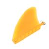4,6 Zoll Surfboard Finne TPU Leichtgewicht Verbesserte Kontrolle Stilvolles Aussehen Paddle Board Ersatz Finne für Longboard Gelb