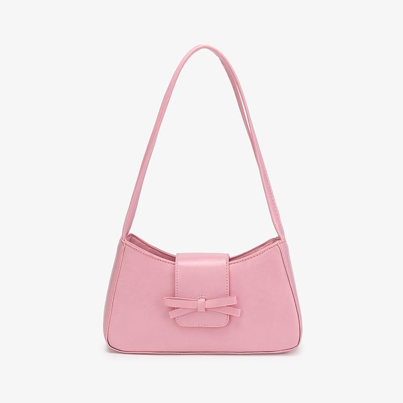 

Сумка женская сумка осень и зима нишевый дизайн одно плечо подмышечная сумка высокое качество сумка багет для поездок на работу розовый