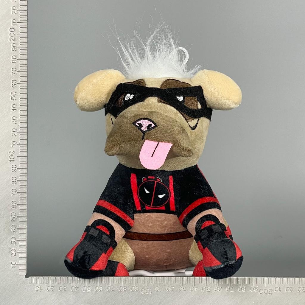 Dogpool Plush Plushie Deadpool Wolverine Doll Logan Bolster Pillow Room Decoration Kids Christmas Toy Gifts Cuddly Stuffed Fluffy Huggable Kawaii