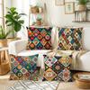 Color - Pop Geometric Floral Pillow CoversLiving Room Sofa Cushion Cover, Soft and Comfortable, Bedroom Room Decoration