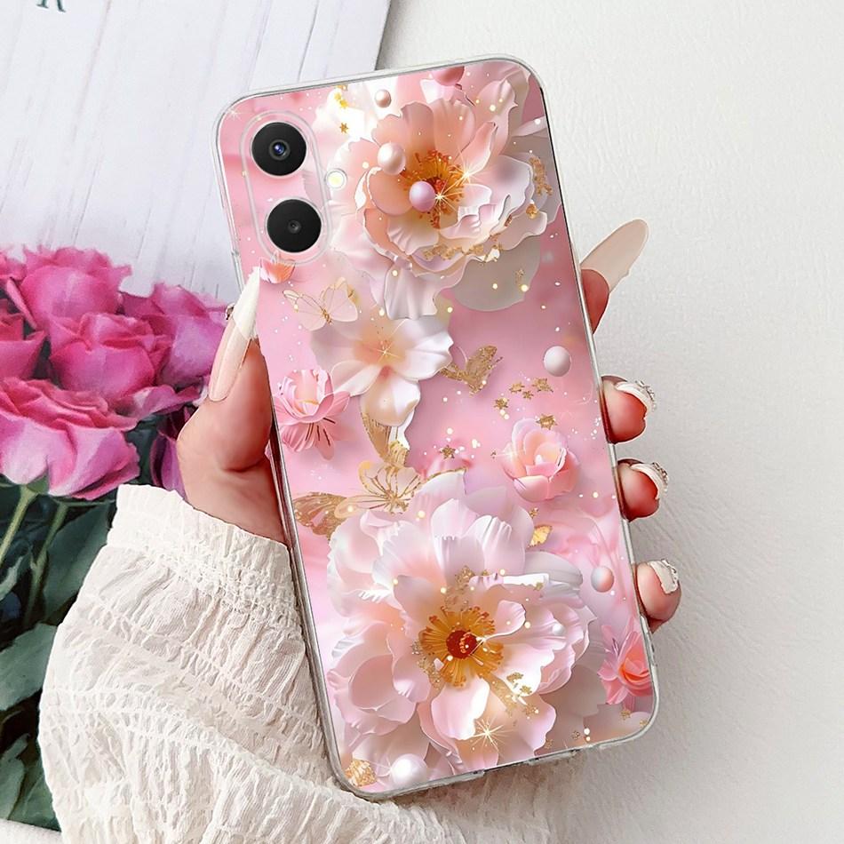 For Samsung Galaxy A07 2025 Elegant Floral Butterfly Phone Case For Samsung A07 SM-A075F Soft Silicone TPU Cases