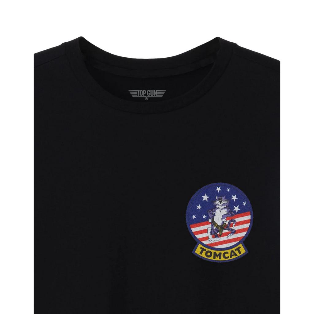 Top Gun Mens Tomcat American Flag Classic T-Shirt