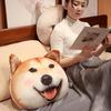 Cartoon Animal Shiba Inu Throw Pillow Blanket Plush Toy Cat Toy Home Sofa Pillow Cushion Doll