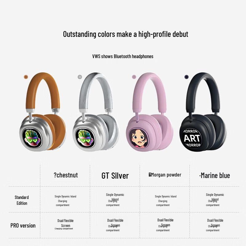 MORRORART VWS X1 Wireless Bluetooth Display Headphones