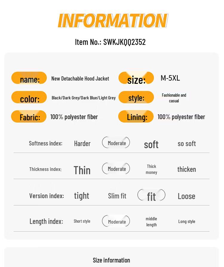 JEEP SPIRIT Men's Autumn/Winter Fleece-Lined Hooded Windbreaker Jacket