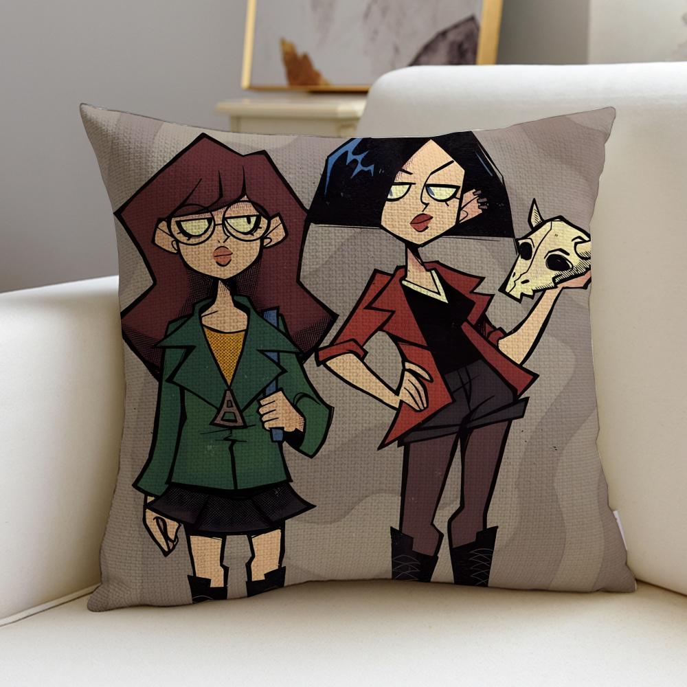 Edgy DDariaS Cushion Cover Breathable and skinfriendly linen pillowcase square removable and washable cushion