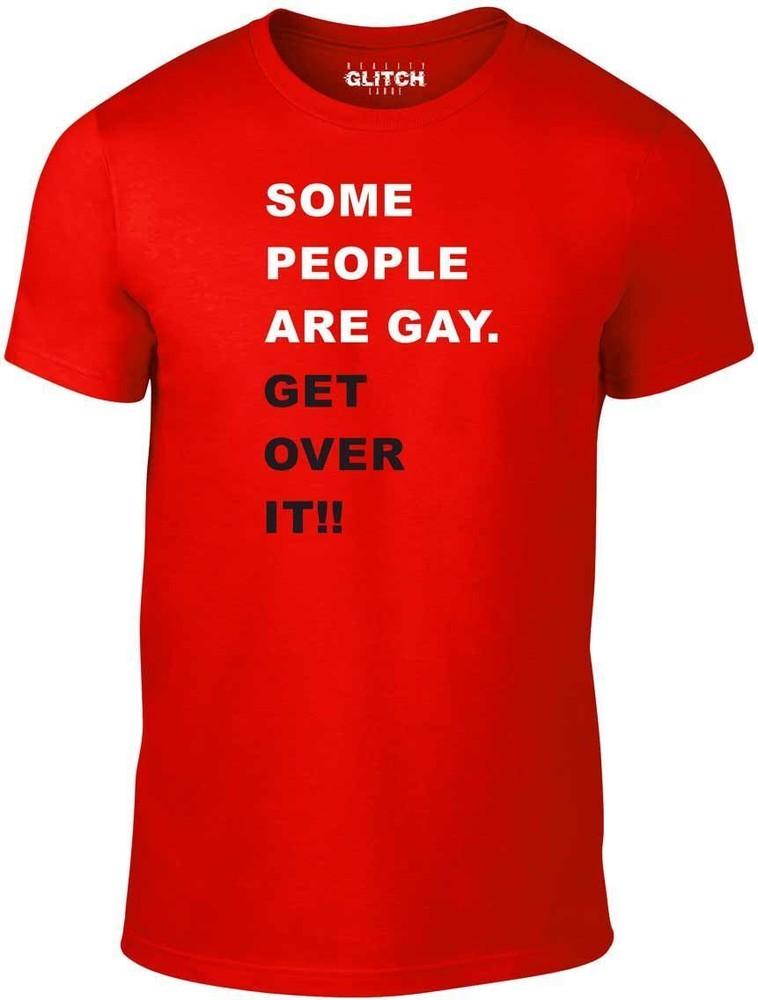 Some People are Gay T-Shirt - Funny t shirt get over it retro lesbian pride