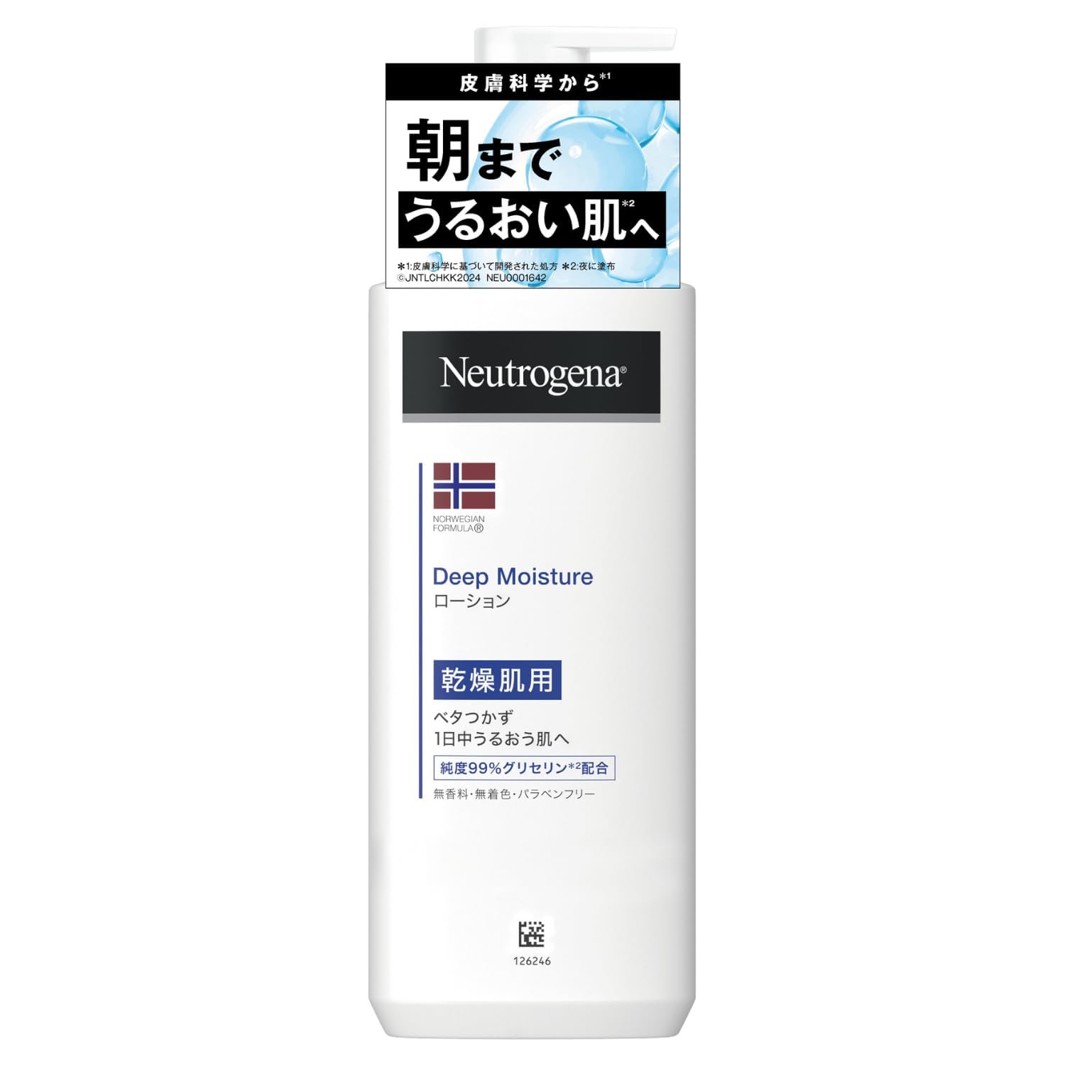 Neutrogena Norweigan Formula Deep Moisture Body Milk Dry Skin Moisturizing Fragrance-Free 250ml Non-Greasy Summer