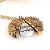 European-American Sunflower Pendant Necklace: Couple's Floral Alloy Jewelry Fantasy Gift