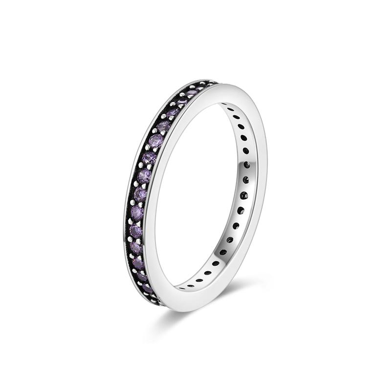 Finger Rings for Women 925 Silver Zircon Crystal Stackable Geometric Ring Wedding Jewelry Engagement Rings