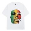 Retro Hip Hop T-shirts for men and women 100% cotton Bob Marley One Love Graphic T-shirt Reggae Short sleeve T-shirt Street wear