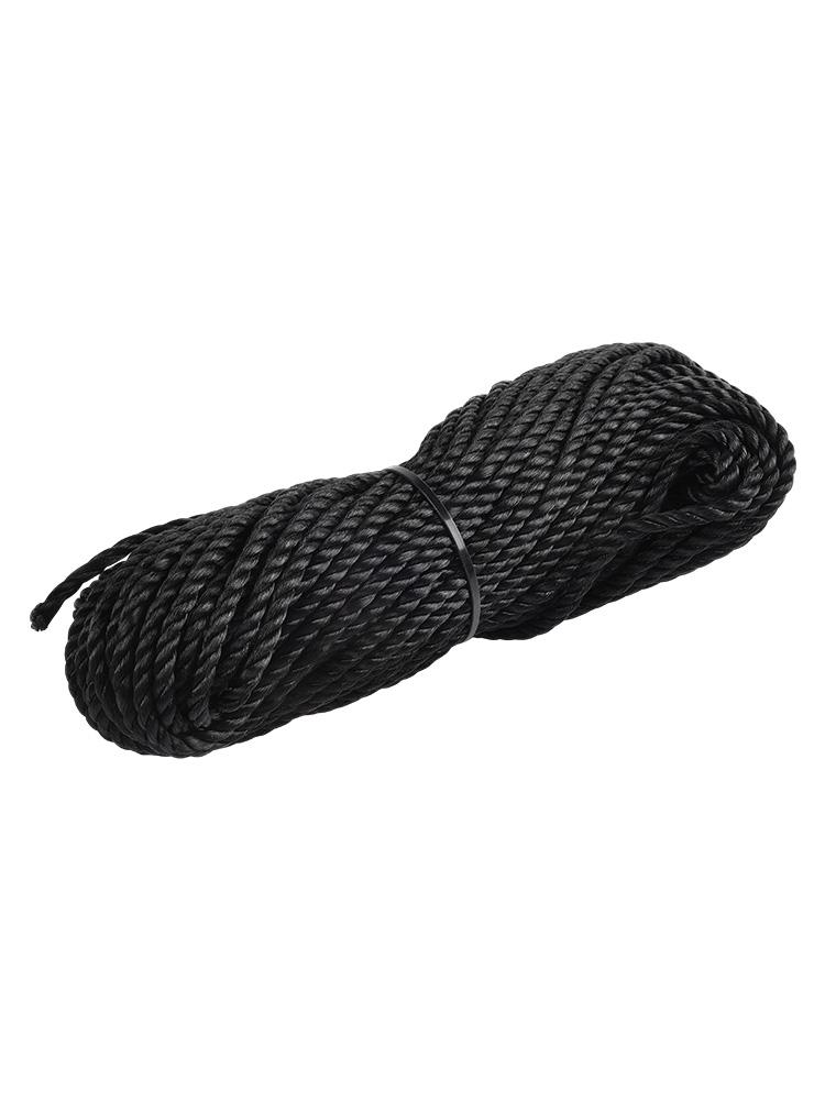 6mm 3-Strand Paracord-Rope Black Rope Coils Nylon Polypropylene Rope Boat Rope For Home Decoration Accessories