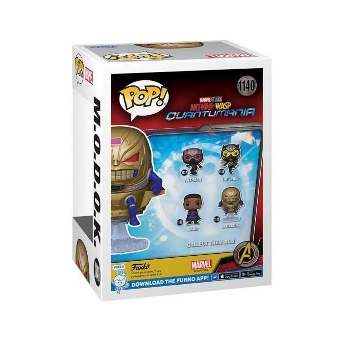 Figurine pop! m.o.d.o.k. 9 cm - funko - ant-man and the wasp: quantumania - blanc - marvel - mixte