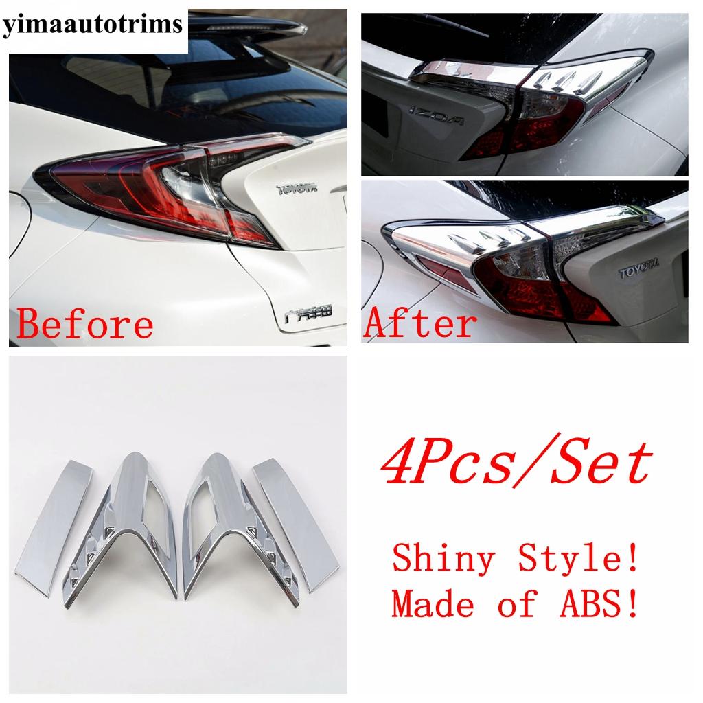 

Rear Tail Gate Light Lamp Frame Decoration Cover Trim For Toyota C-HR CHR 2016 - ABS Chrome / Carbon Fiber Accessories Kit Shiny Style