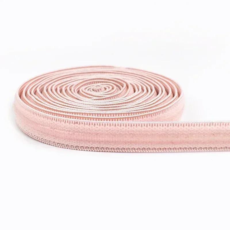 Cinta Elástica Antideslizante de 2/5/10/20M, 10mm de Estiramiento, Bandas de Goma de Silicona Elástica para Tirantes de Sujetador, Ropa Interior, Cinturones, Cintas, Accesorio de Recorte para Costura
