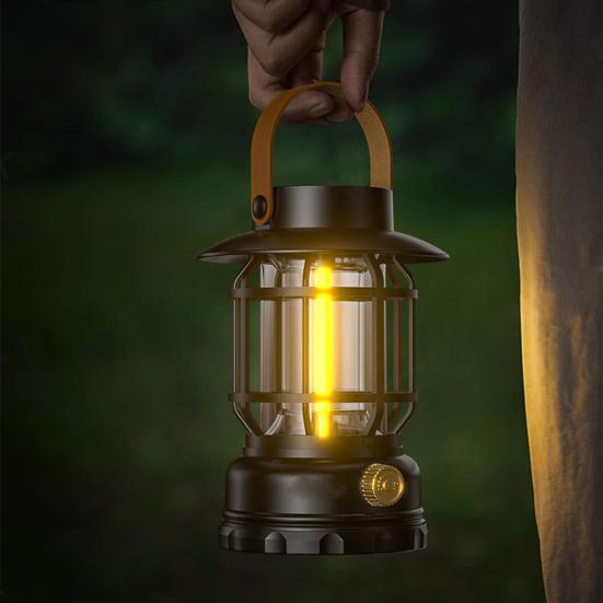 Outdoor Solar Camping Lantern IPX4 Waterproof USB Rechargeable LED Light Super Bright Lightweight Hiking Tent Hanging Emergency Lamp