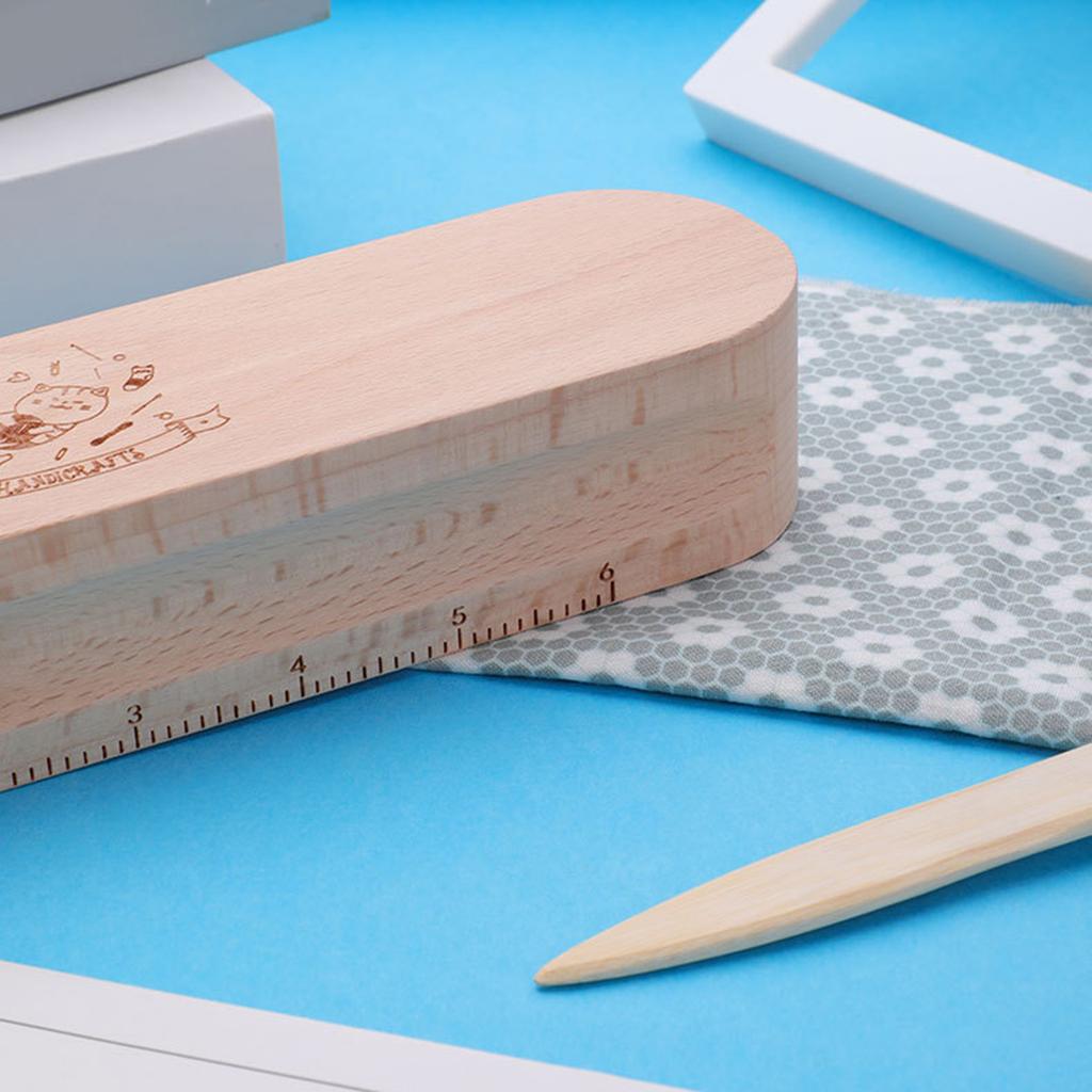 Tailors Clapper Set Quilters Pressing Seam Flattening with Seam Roller, Point Turner Sewing Tool Tailors Hams for Sewing