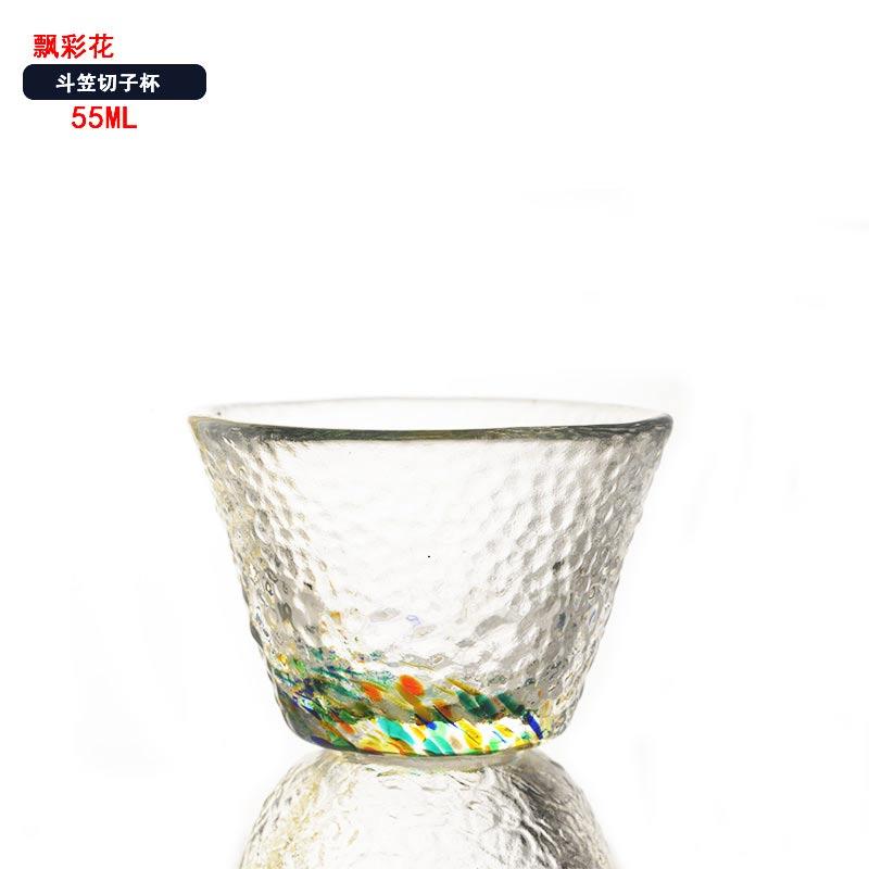 Japanese Style Colour Sake Glasses Creative Patterns Small Teacup 40ML 55ml Household Tavern Glass Cup Refined Kung Fu Tea Cup