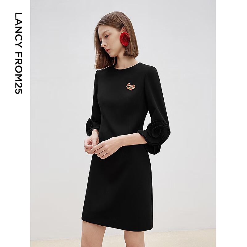 

Lanzi Retro Hepburn Style Long Sleeve A-Line Dress XL