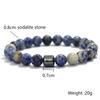 Noter Men Bracelet With Natural Stone Sodalite Tiger Eyes Hematite Healing Braslet Pulseria Hombre Perfect Gift For Boyfriend
