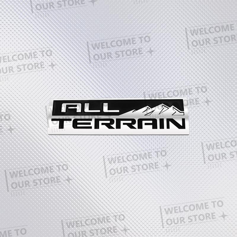 Car Sticker ALL TERRAIN Grille 3D Metal Logo Badge Decal Rear Trunk Emblem For Cruze Yukon Sierra Savana Terrain Suburban