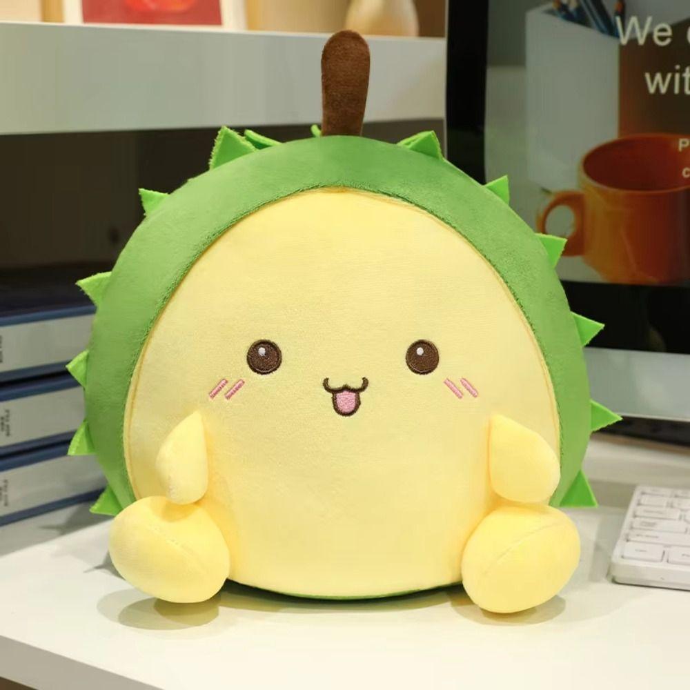 Fluffy Emote Durian Plush Toys Soft Stuffed Durian Toys  Kids Holiday Gifts