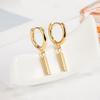 Delicate Silver Rod Drop Earrings Stylish and Timeless Ear Rings Charm Cute Silver Bar Drop Earrings for Girls and Teens
