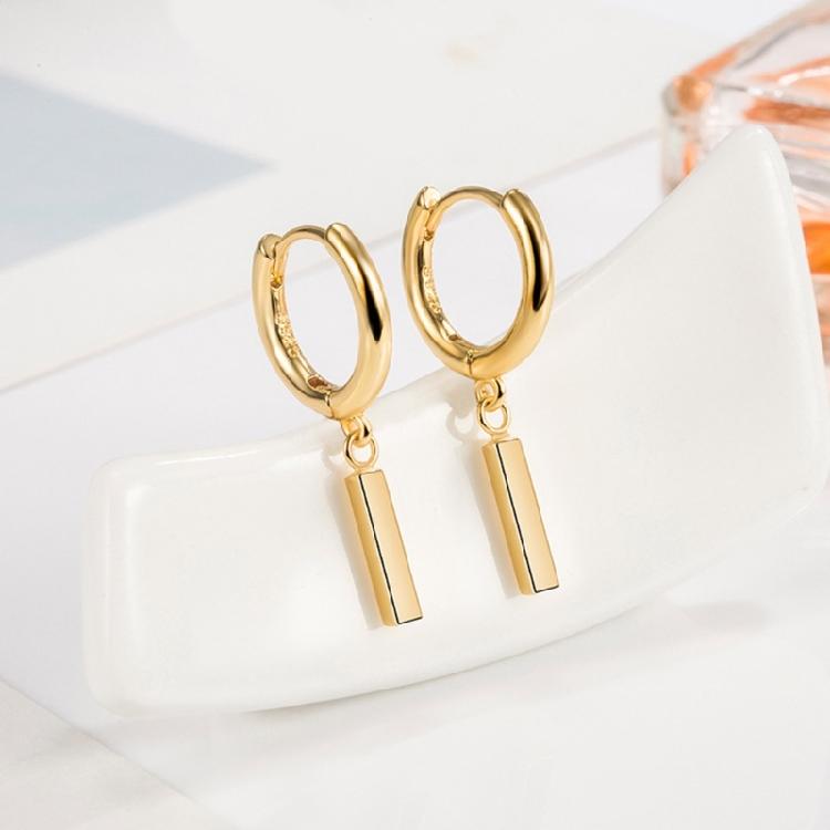 Delicate Silver Rod Drop Earrings Stylish and Timeless Ear Rings Charm Cute Silver Bar Drop Earrings for Girls and Teens