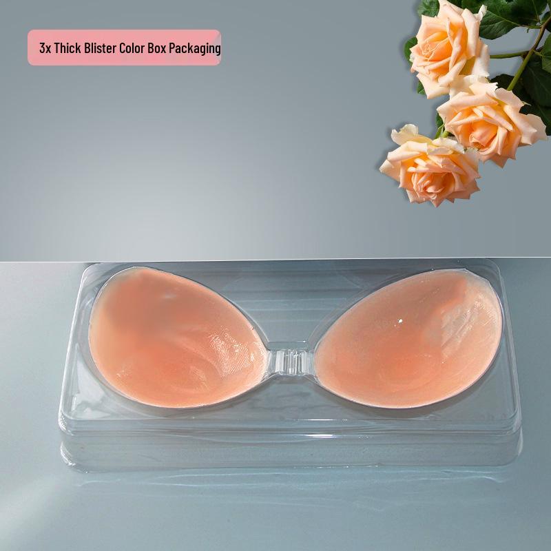 Αόρατο Σουτιέν Σιλικόνης για Μικρό Στήθος - Πυκνωμένο Λεπτό Κύπελλο με 3D Σιλικονούχα Επιθέματα Στήθους για Νυφικά