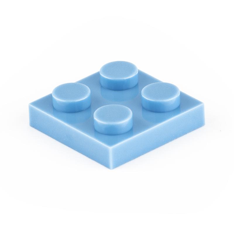 80 ks/sada moc stavební bloky deska tenké figurky cihly 2x2 tečky vzdělávací kreativní velikost kompatibilní s 3022 klasická dětská hračka