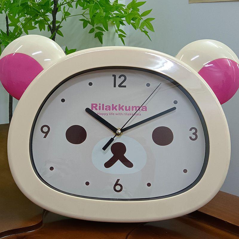 

Silent Sweep Wall Clock, Adorable Cartoon Bear Design for Living Room & Bedroom, Non-Ticking Quiet Quartz Clock for Home Office белый