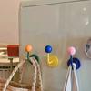 Home Refrigerator Strong Magnetic Hook No-punch Traceless Decoration Powerful Door Magnet Hanger for Key Coat Bag Towel Holder