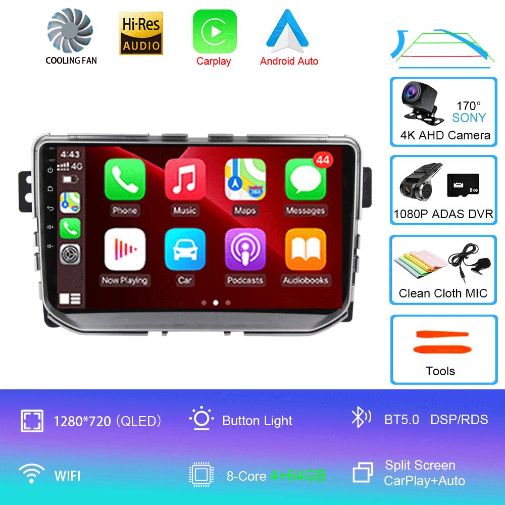 For Great Wall Haval Hover H2 2015-2020 Android 14 Car Radio Multimedia Video Player Navigation Stereo GPS Android Auto Carplay