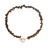Large Special-shaped Pearl OT Buckle Necklace Femininity Simple Green Turquoise Necklace