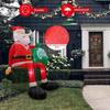 Christmas Inflatable Santa Claus With Led Design For Outdoor Courtyard Decor