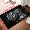 1pc Wild Lion Print Area Rug, Anti-fading Throw Carpet, Washable Tapestry, Mat For Living Room Bedroom Nursery Room Outdoors Pat