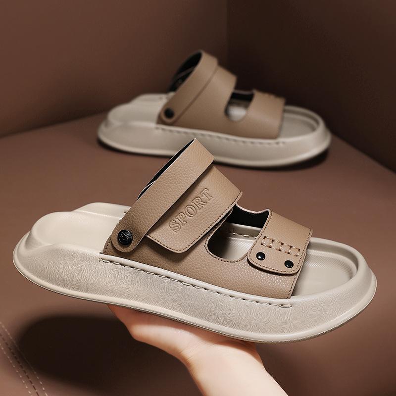 Sandals men's summer wear trend versatile sports sandals 2025 new men's driving casual soft-soled beach shoes